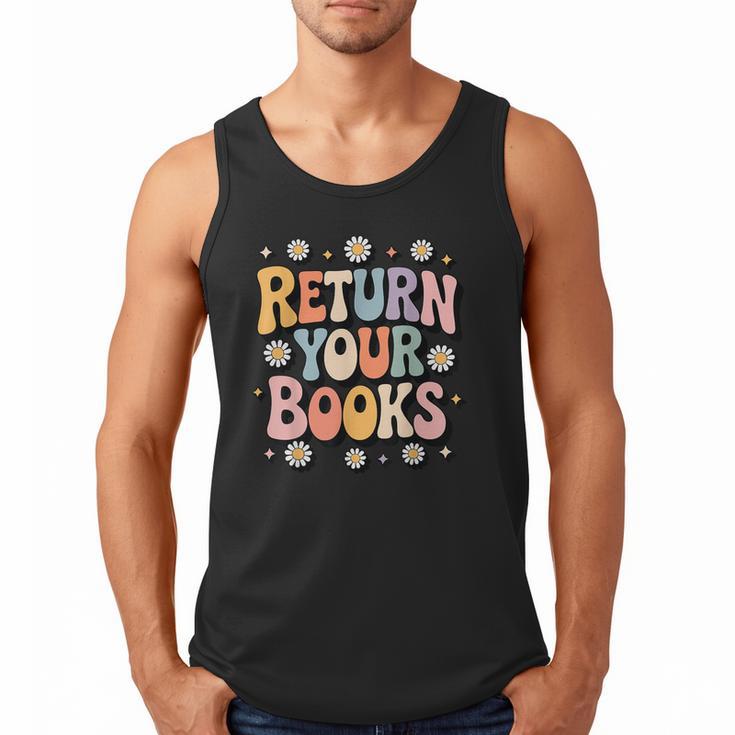 Return Your Books School Librarian Men Tank Top