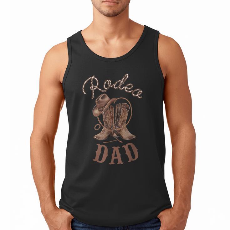 Rodeo Dad Western Cowboy Birthday Boy Family Matching Party Men Tank Top