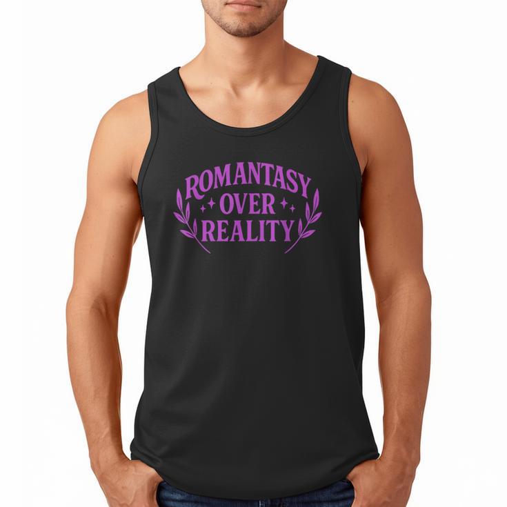 Romantasy Book Reader Aesthetic With Fantasy Feels Men Tank Top