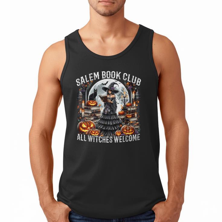 Salem Book Club Gothic Witch Vintage Halloween Art Men Tank Top