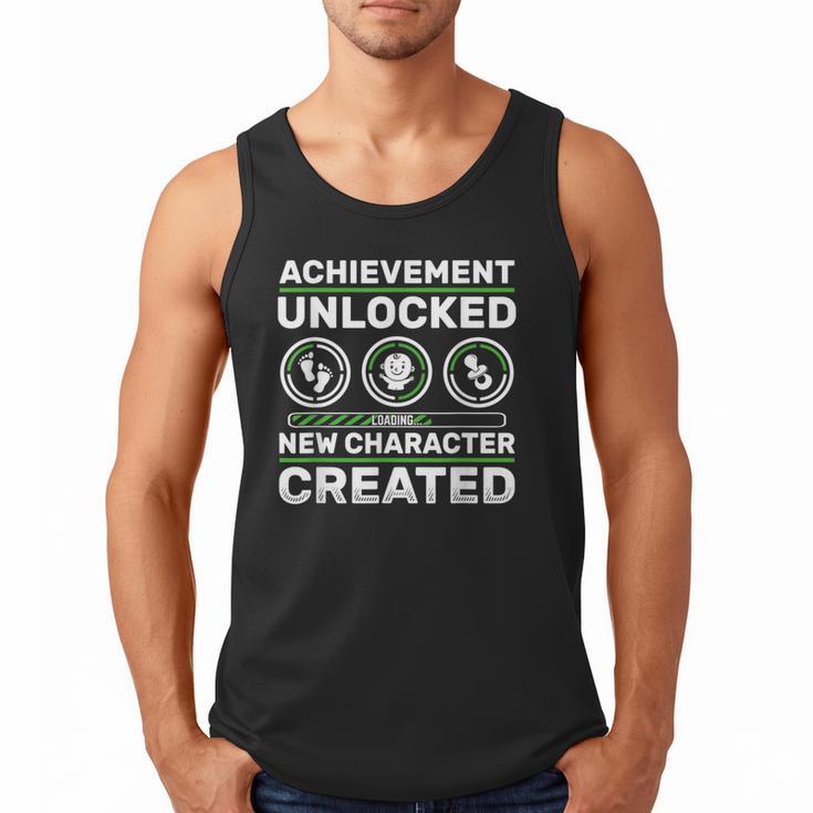 Schwangerschaft Verknden Geschenk Zocker New Character Created Pregnancy Announcement Dad Gamer Men Tank Top