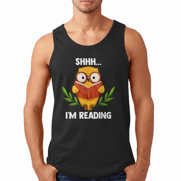 Shhh I'm Reading World Book Day Costume 2026 Kids Men Tank Top