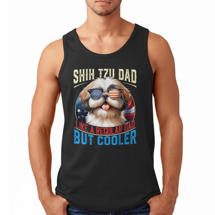 Shih Tzu Dad Like A Regular Dad But Cooler Dog Father's Day Men Tank Top