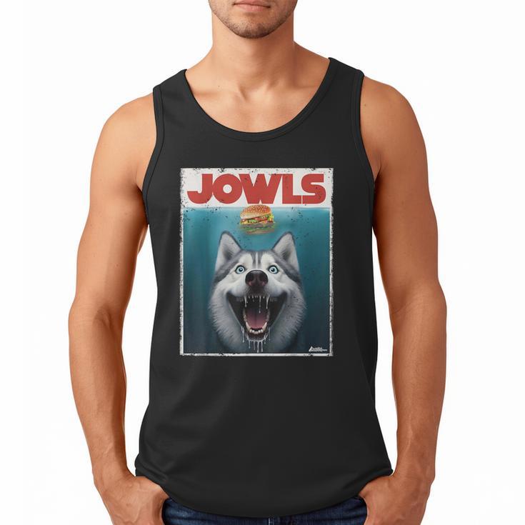 Siberian Husky Jowls Sled Dog Mom Top Alaskan Dog Dad Men Tank Top