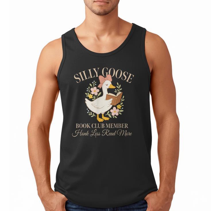 Silly Goose Book Club Member Reading Lover Men Tank Top