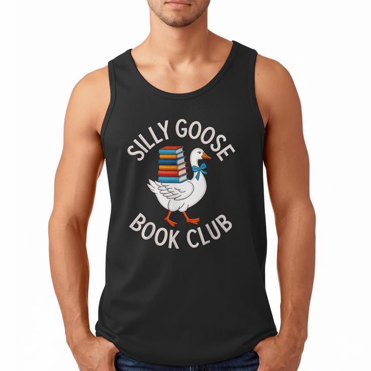 Silly Goose Book Club Reading Lover Men Tank Top