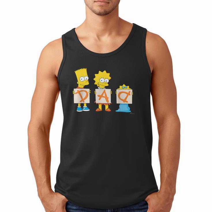 The Simpsons Father's Day Bart Lisa Maggie Dad Birthday Men Tank Top