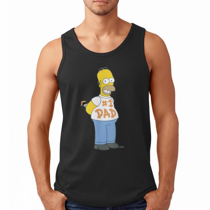 The Simpsons Homer Number 1 Dad Father's Day V2 Men Tank Top