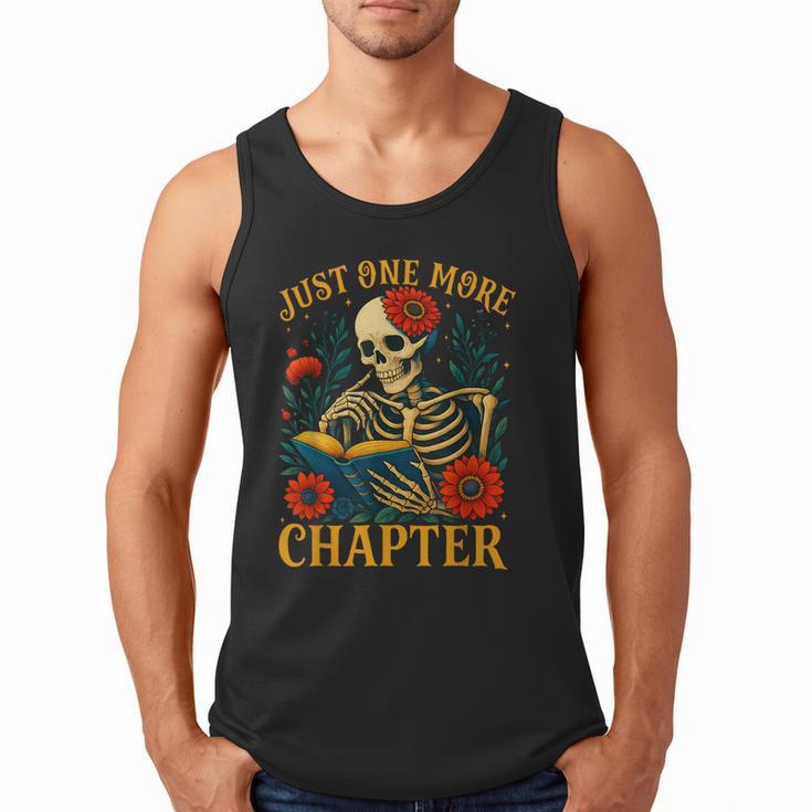 Skeleton Read Book Just One More Chapter Floral Book Lover Men Tank Top Skeleton Read Book Just One More Chapter Floral Book Lover Men Tank Top
