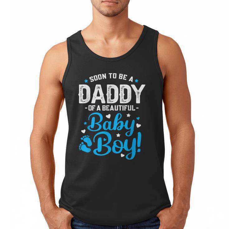 Soon To Be A Daddy Of A Baby Boy New Dad Expecting Father Men Tank Top