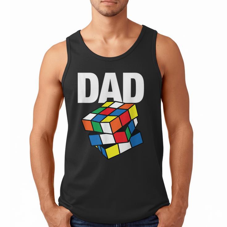 Speed Cubing Dad Puzzle Cuber Cube Kids Men Tank Top