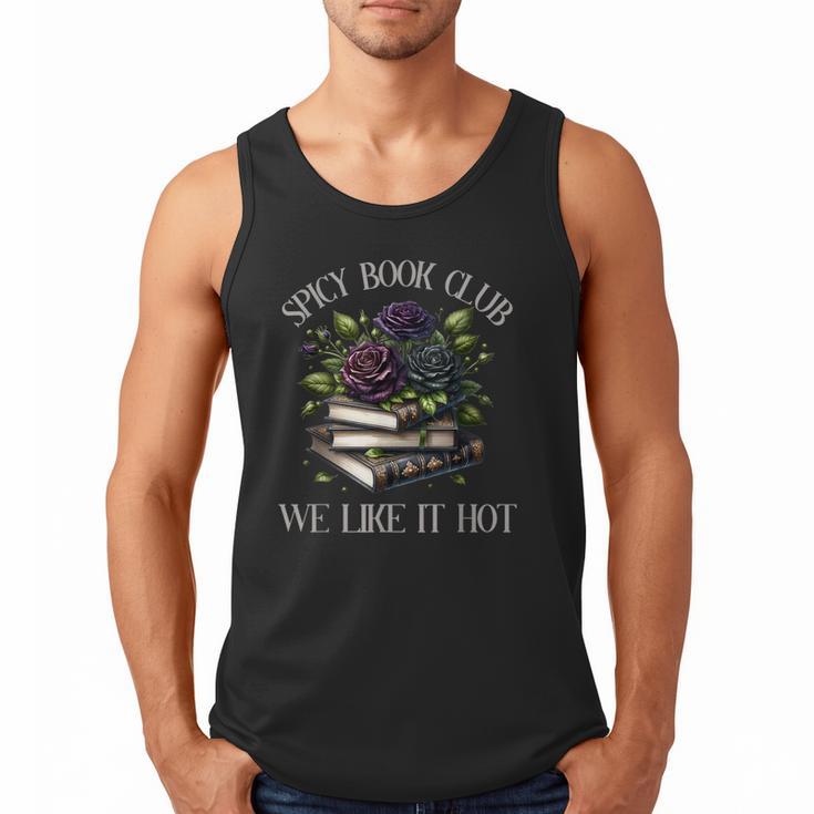 Spicy Book Club Dark Romance Lover Spicy Bookish Merch Goth Men Tank Top