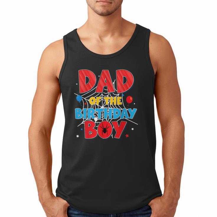 Spider Web Family Matching Dad Of The Birthday Boy Men Tank Top