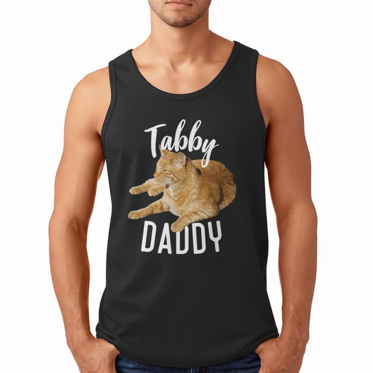 Tabby Daddy Cat Lover Saying Graphic Men Tank Top
