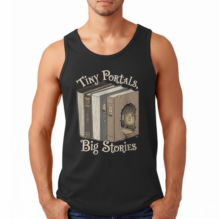 Tiny Portals Big Stories Book Nook Fantasy Gateway Men Tank Top