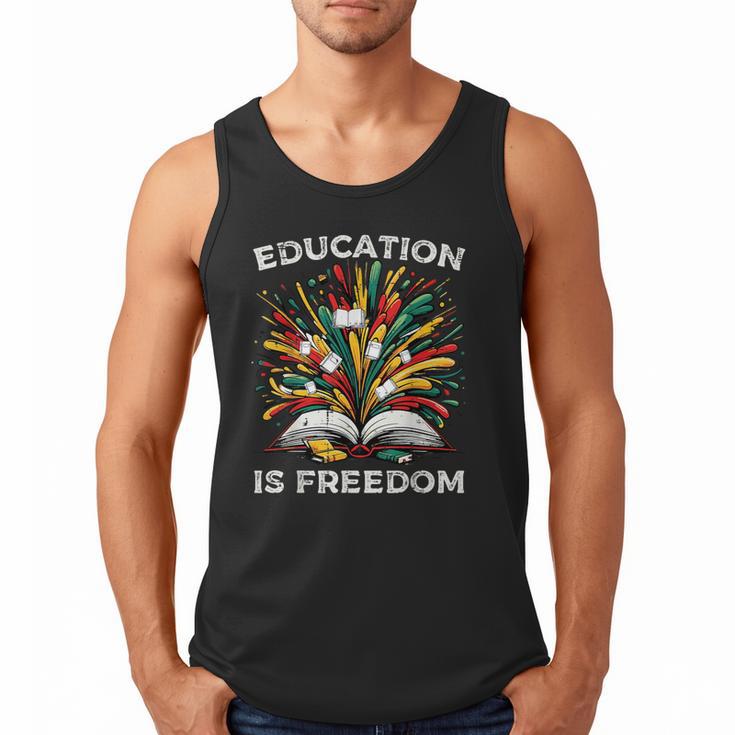 History Book Education Freedom Teacher Women Men Kids Men Tank Top