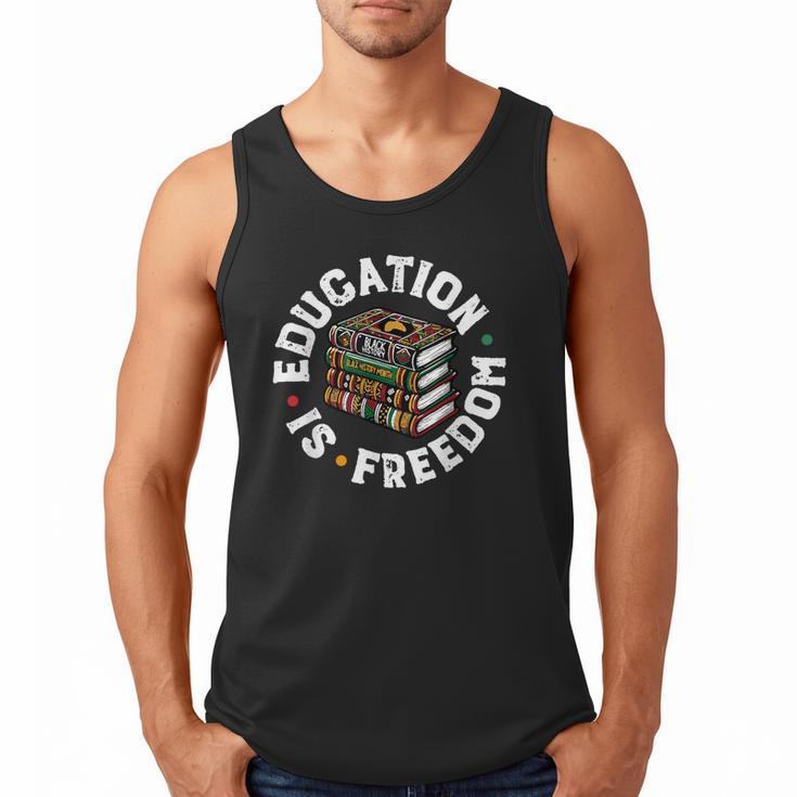 History Education Is Freedom Books Teach Black History Men Tank Top