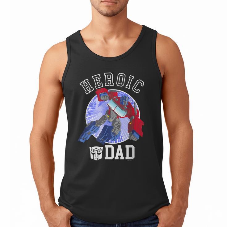 Transformers Father's Day Optimus Prime Heroic Dad Vintage Men Tank Top