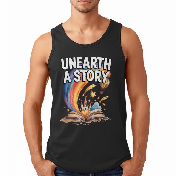 Unearth A Story Rainbow Treasure Book Men Tank Top