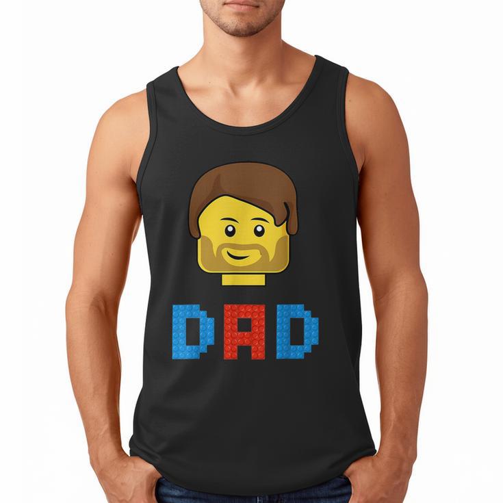 Unique Family Dad Master Builder Building Bricks Blocks Men Tank Top
