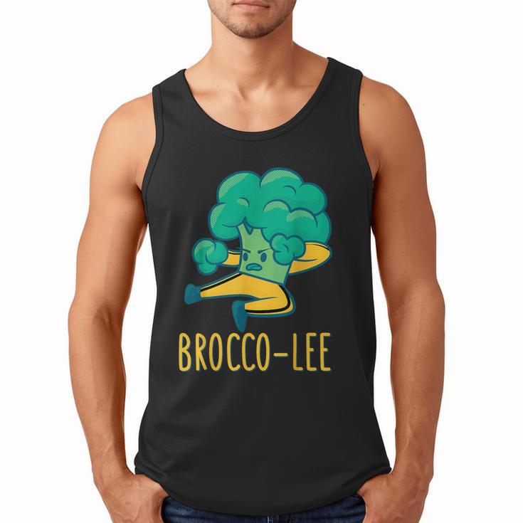 Vegetable Word Game Dad Joke Brocco-Lee Broccoli Men Tank Top