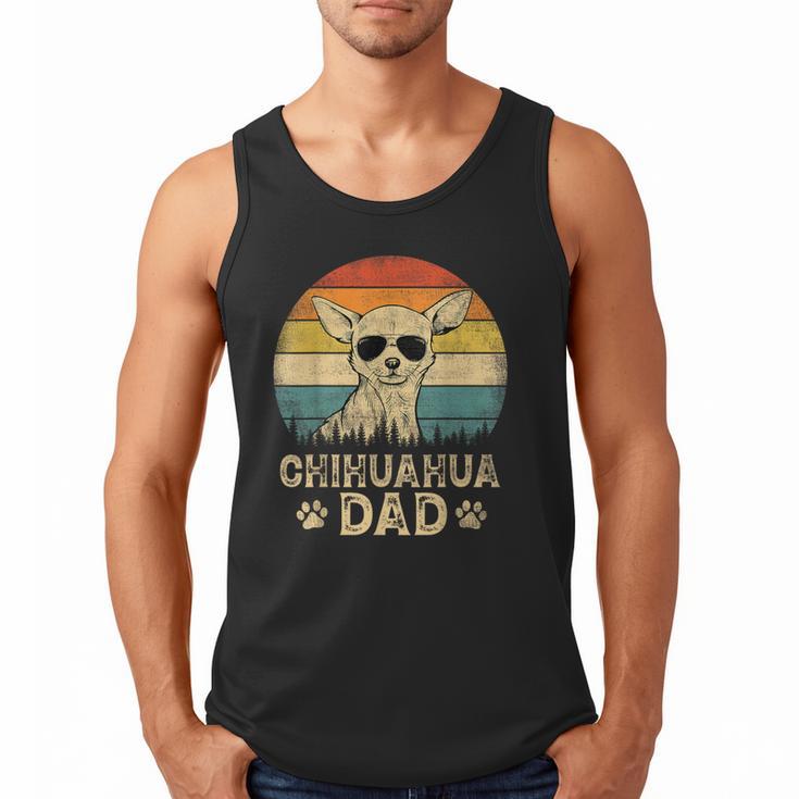 Vintage Chihuahua Dad Dog Lovers Father's Day Tee Men Tank Top