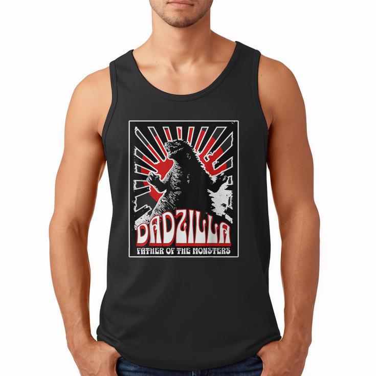 Vintage Dadzilla Father Of The Monsters Fathers Day Men Tank Top
