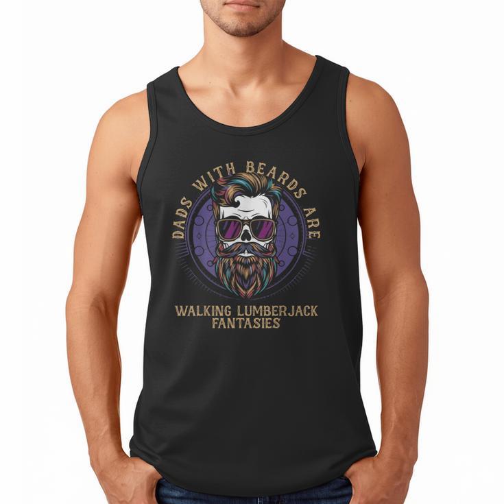 Walking Lumberjack Fantasies Dads With Beards Fantasy Art Men Tank Top