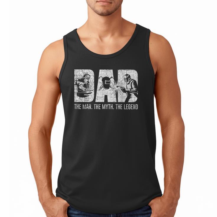 Welder Welding Dad Man Myth Legend Father Small Men Tank Top