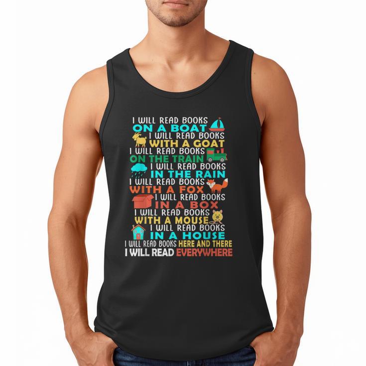 I Will Read Books On A Boat Kids Reading Read Books Men Tank Top
