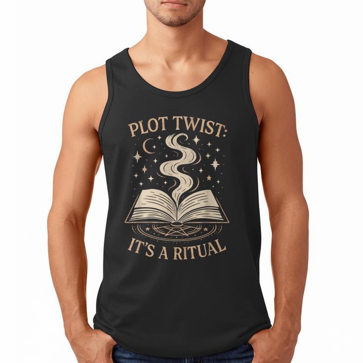 Witchy Book Club Pagan Reader Occult Fiction Coven Ritual Men Tank Top