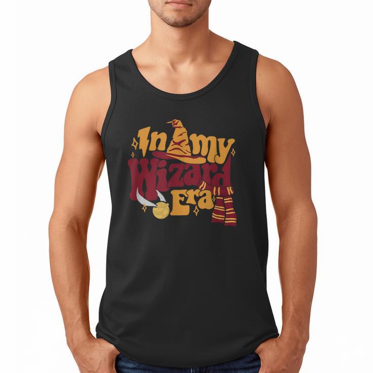 In My Wizard Era Groovy Bookish Fantasy Reader Book Lover Men Tank Top