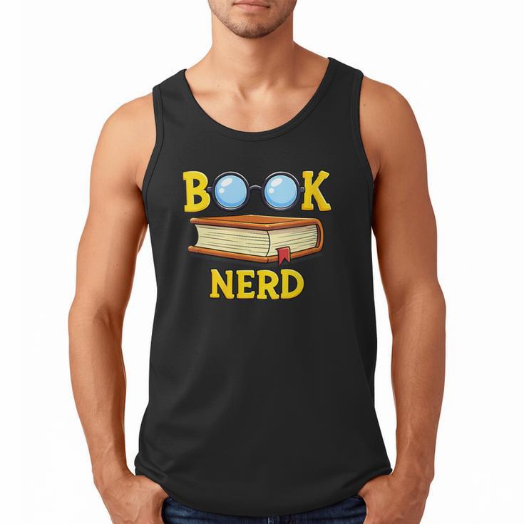 Women's Adorable Book Nerd Typography Minimalist Library Lover Men Tank Top