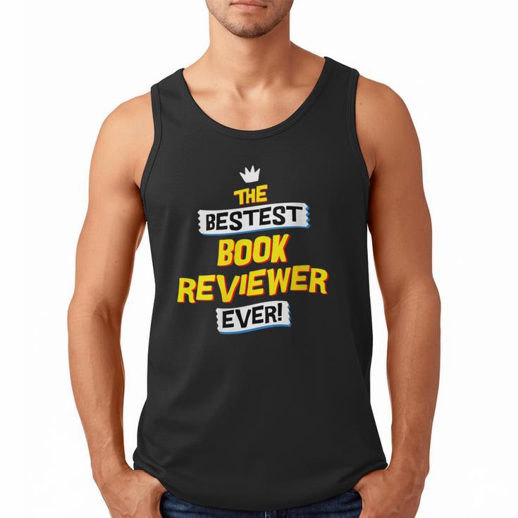 Women's Best Book Reviewer Critic Job Occupation Men Tank Top