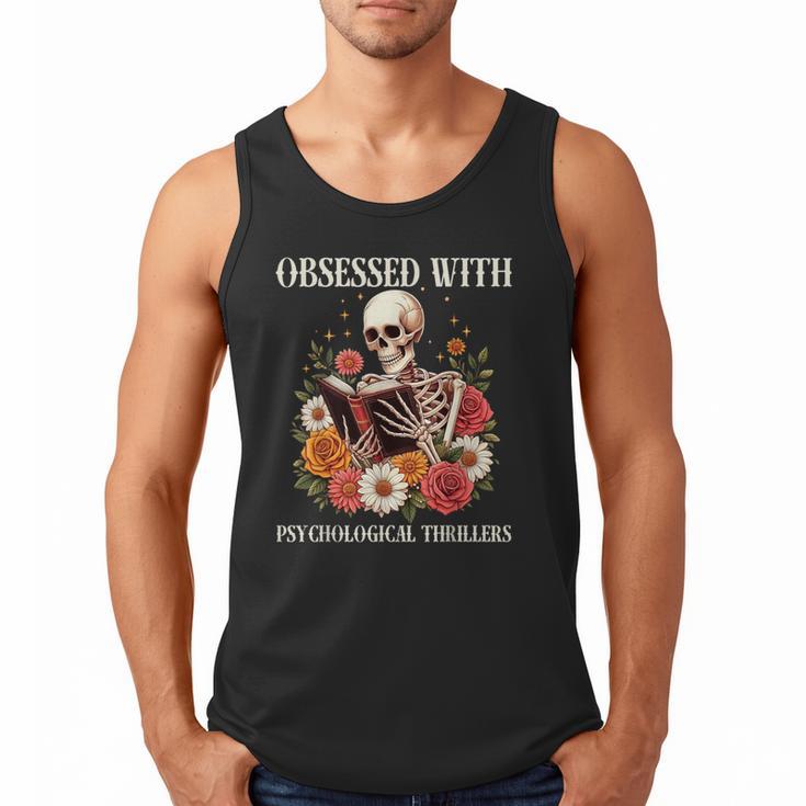 Women's Psychological Thriller Book Reader Lover Men Tank Top