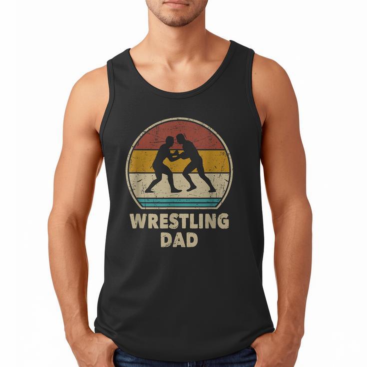 Wrestling Dad Vintage Wrestling Retro Wrestling Lover Men Tank Top