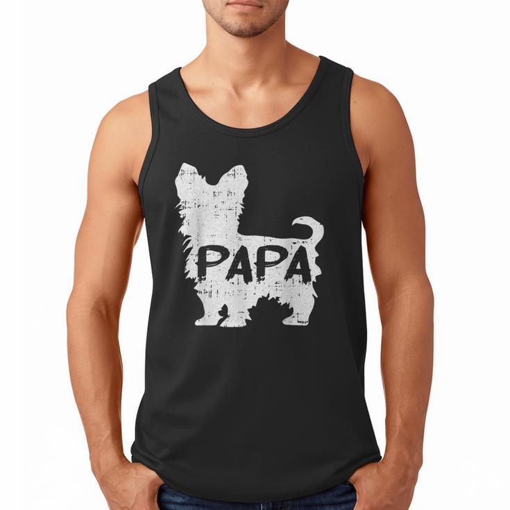 Yorkshire Terrier Papa Dog Puppy Doggie Pet Lover Yorkie Dad Men Tank Top