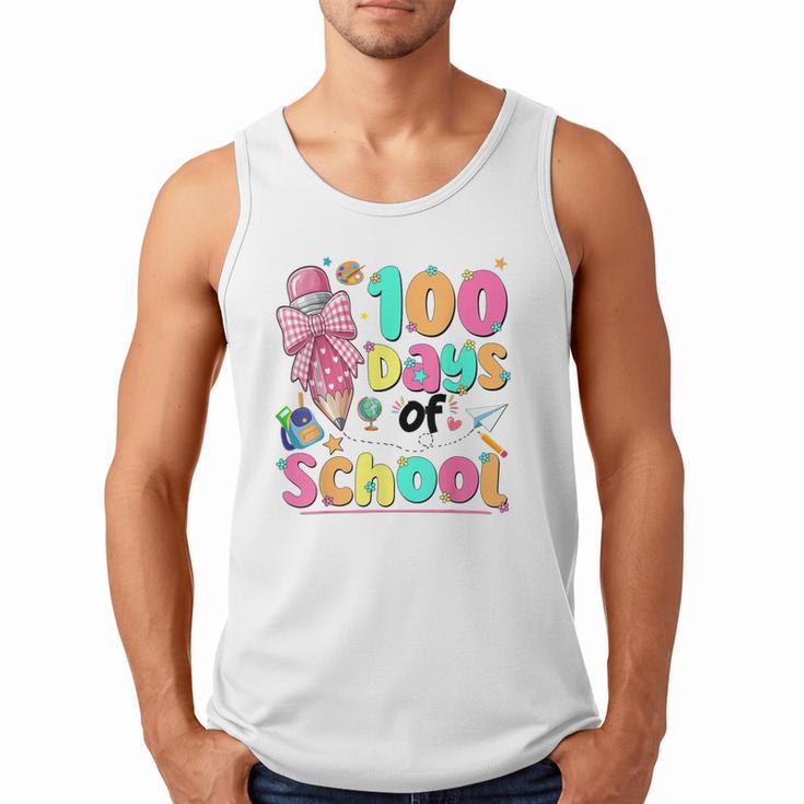 100th Day Of School Teacher Books 100 Days Of School Women Men Tank Top