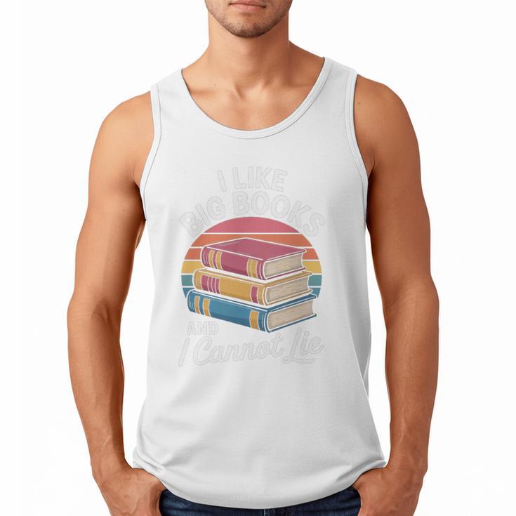 I Like Big Books Cannot Lie Librarian Reading Teacher Men Tank Top