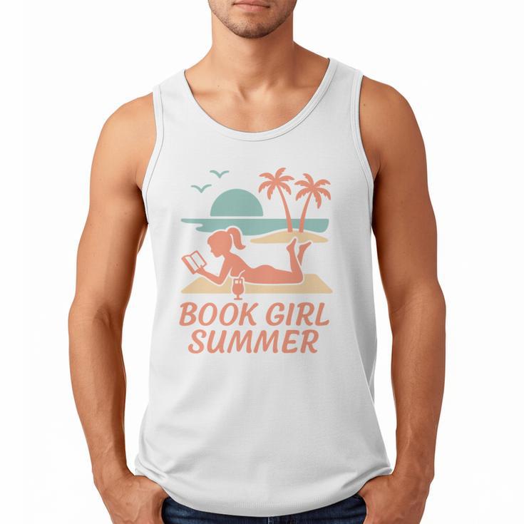 Book Girl Summer Book Reading Retro Sunset Men Tank Top Book Girl Summer Book Reading Retro Sunset Men Tank Top