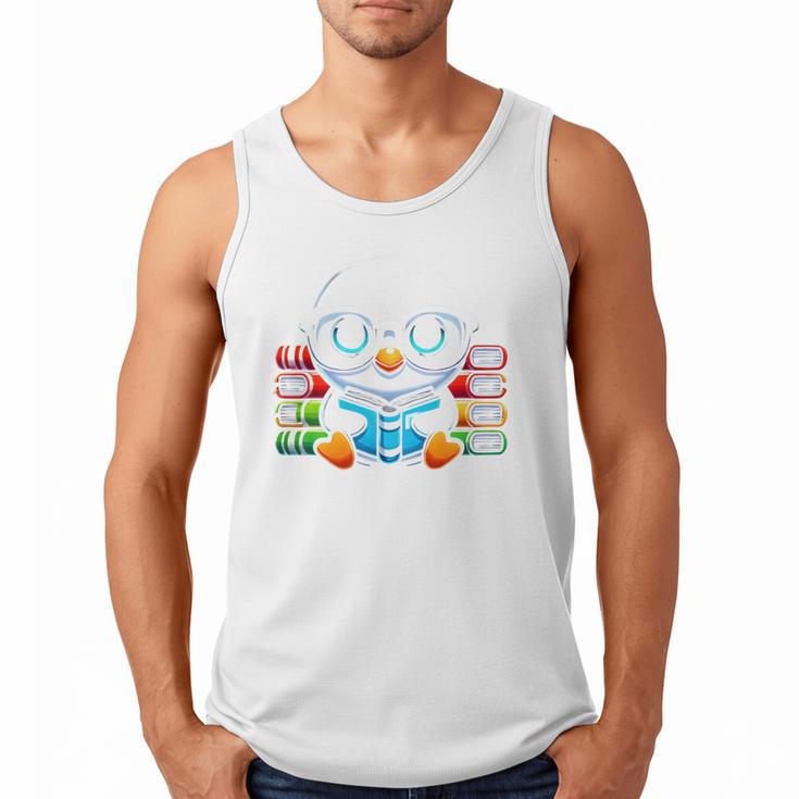 Book Lover Reading Penguin Men Tank Top