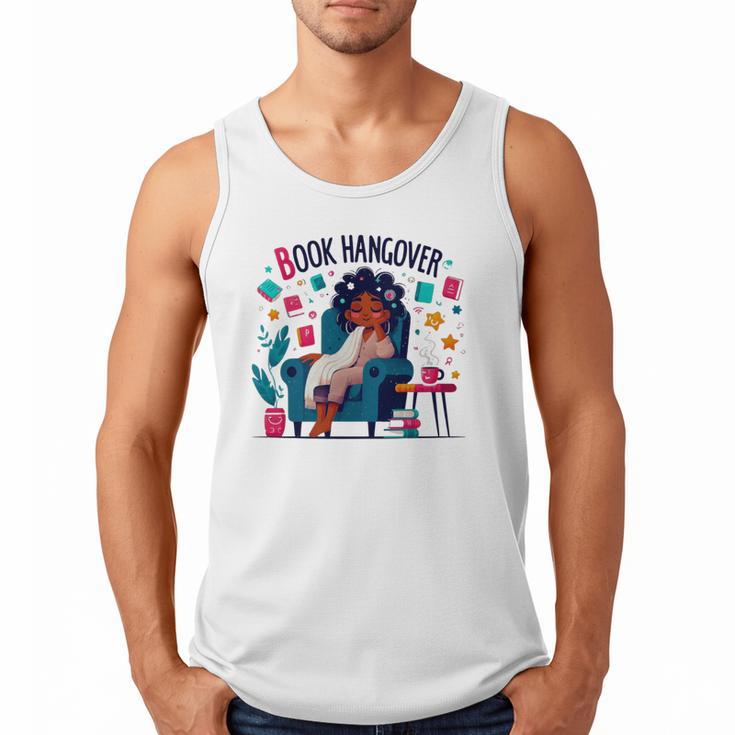 Book Lover Graphic Tee Book Hangover Premium Tri-Blend Men Tank Top