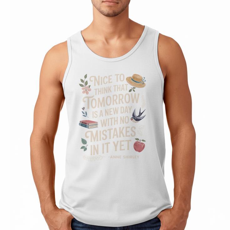 Book Lover Tomorrow Quote Anne Shirley Men Tank Top