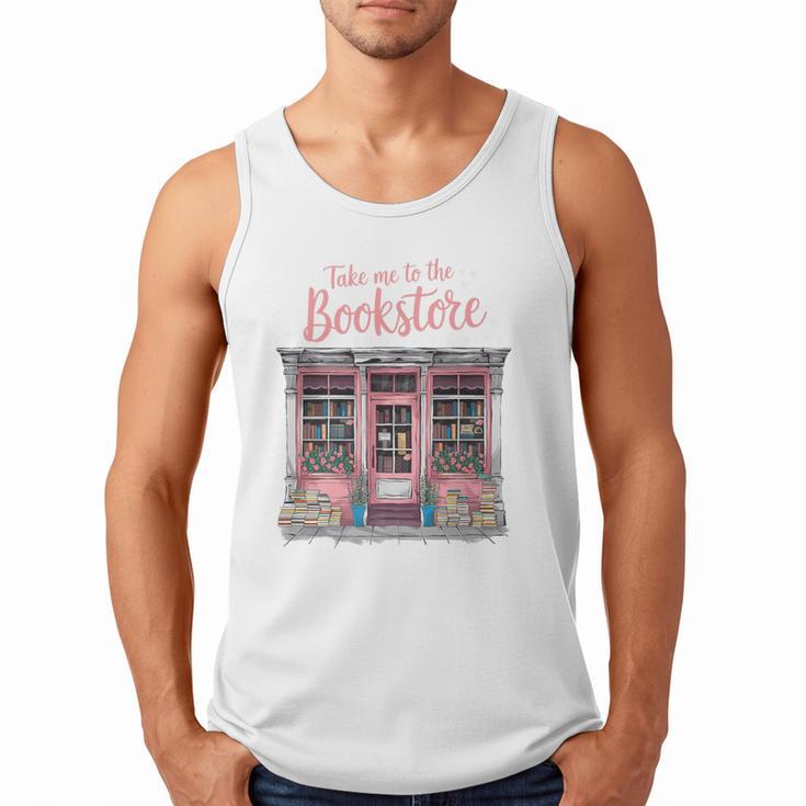 Take Me To The Book Store Librarians Valentine's Day Premium Men Tank Top