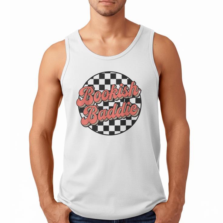 Bookish Baddie Retro Aesthetic Typography Men Tank Top