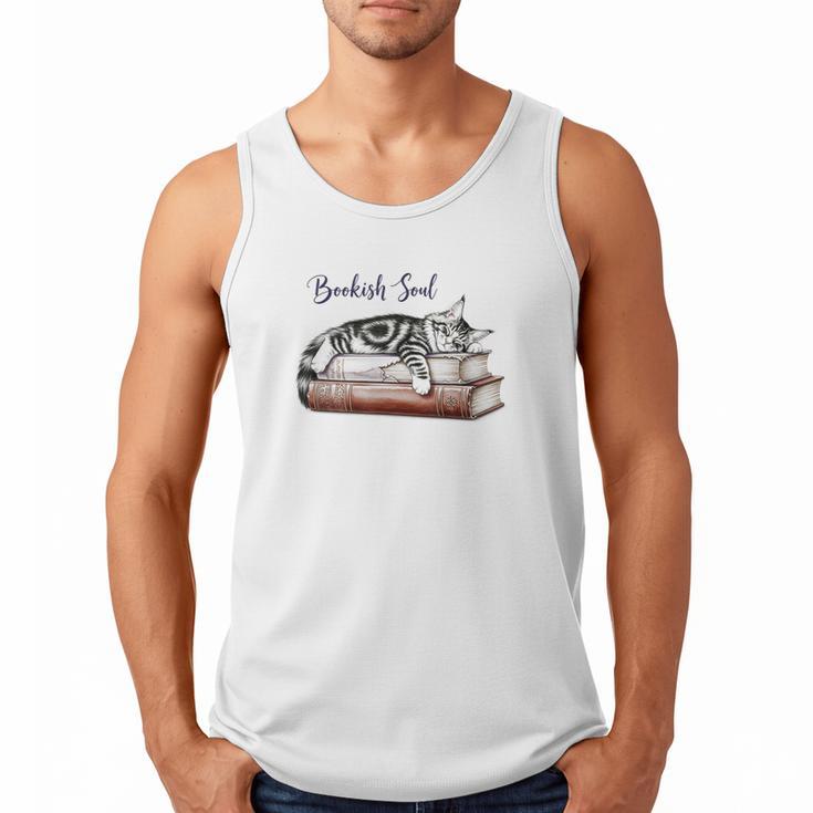 Cat Life Books And Cats Cat Lover Cat Mom Book Lovers Men Tank Top