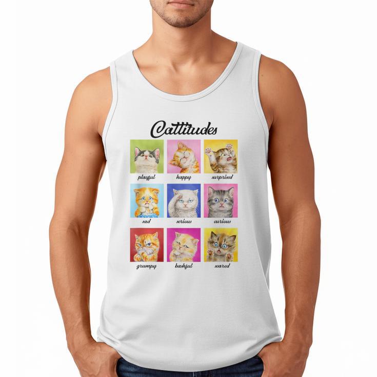 Cat Lover Cat Mom Cat Dad Crazy Cat Lady Cattitudes Men Tank Top