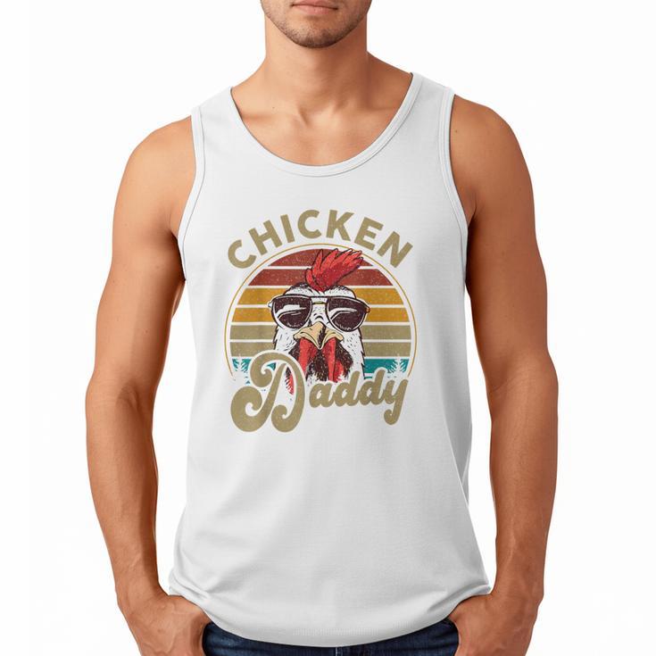 Chicken-Shirt Rooster Daddy Vintage Farmer Dad Father Men Tank Top