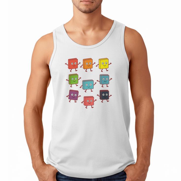 Color Our World Book Lover Reading Bookworm Reader Men Tank Top Color Our World Book Lover Reading Bookworm Reader Men Tank Top
