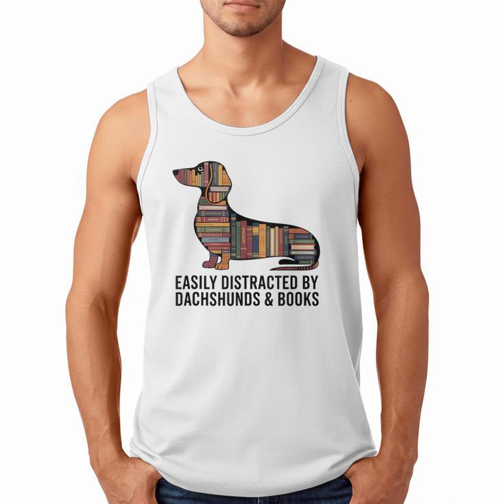 Dachshund Dog Dachshund Decor Books Nerds Dachshund Men Tank Top